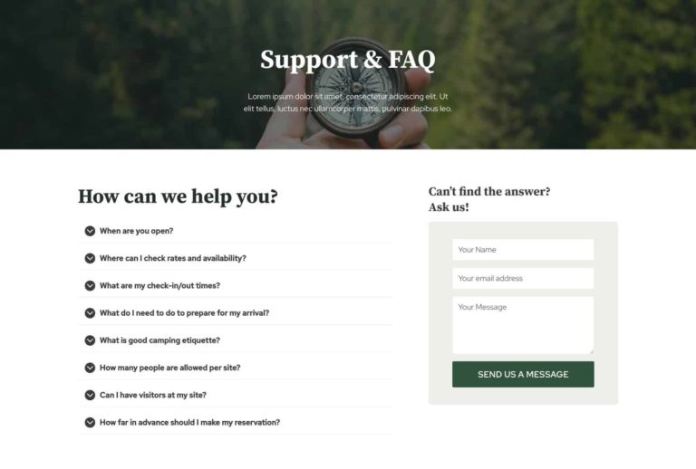 Support & FAQ